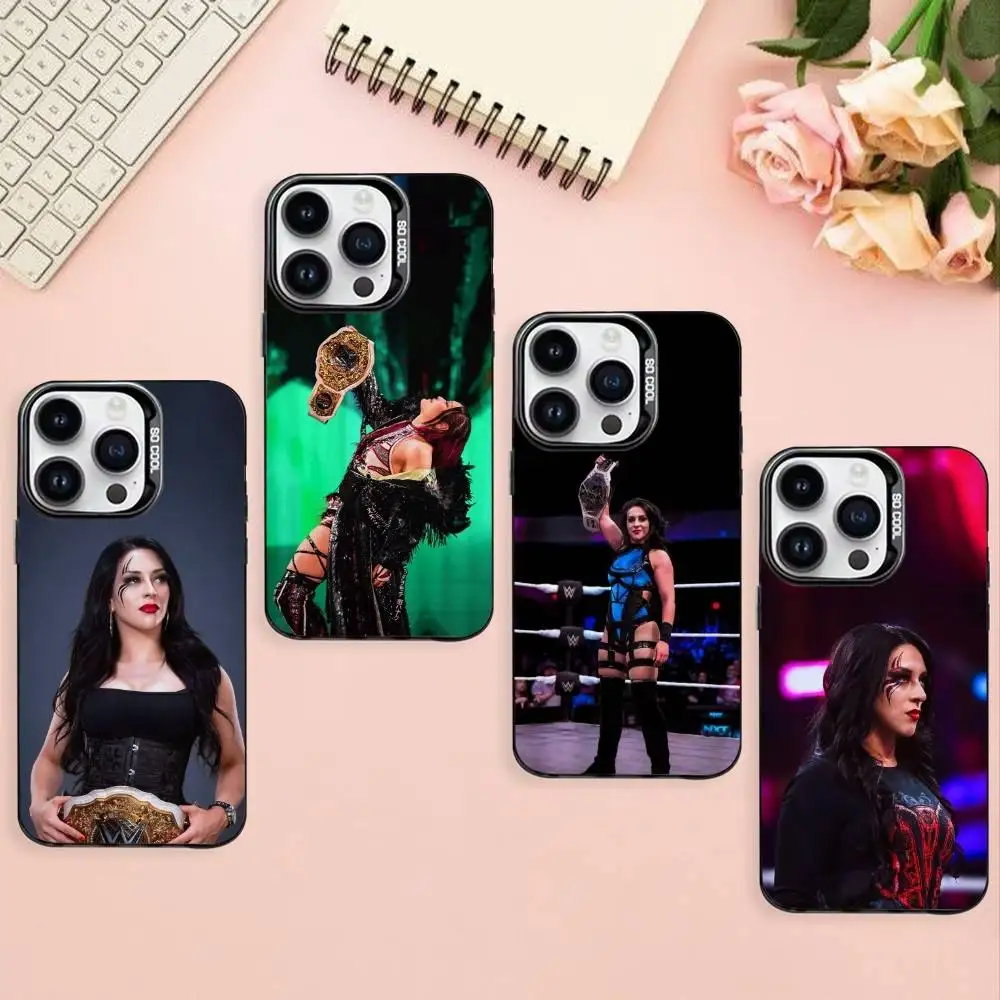 

S-Stephanie V-Vaquer Phone Case For iPhone17,16,15,14,13,12,Pro Max Black Colored Silver Plated Inside Cover