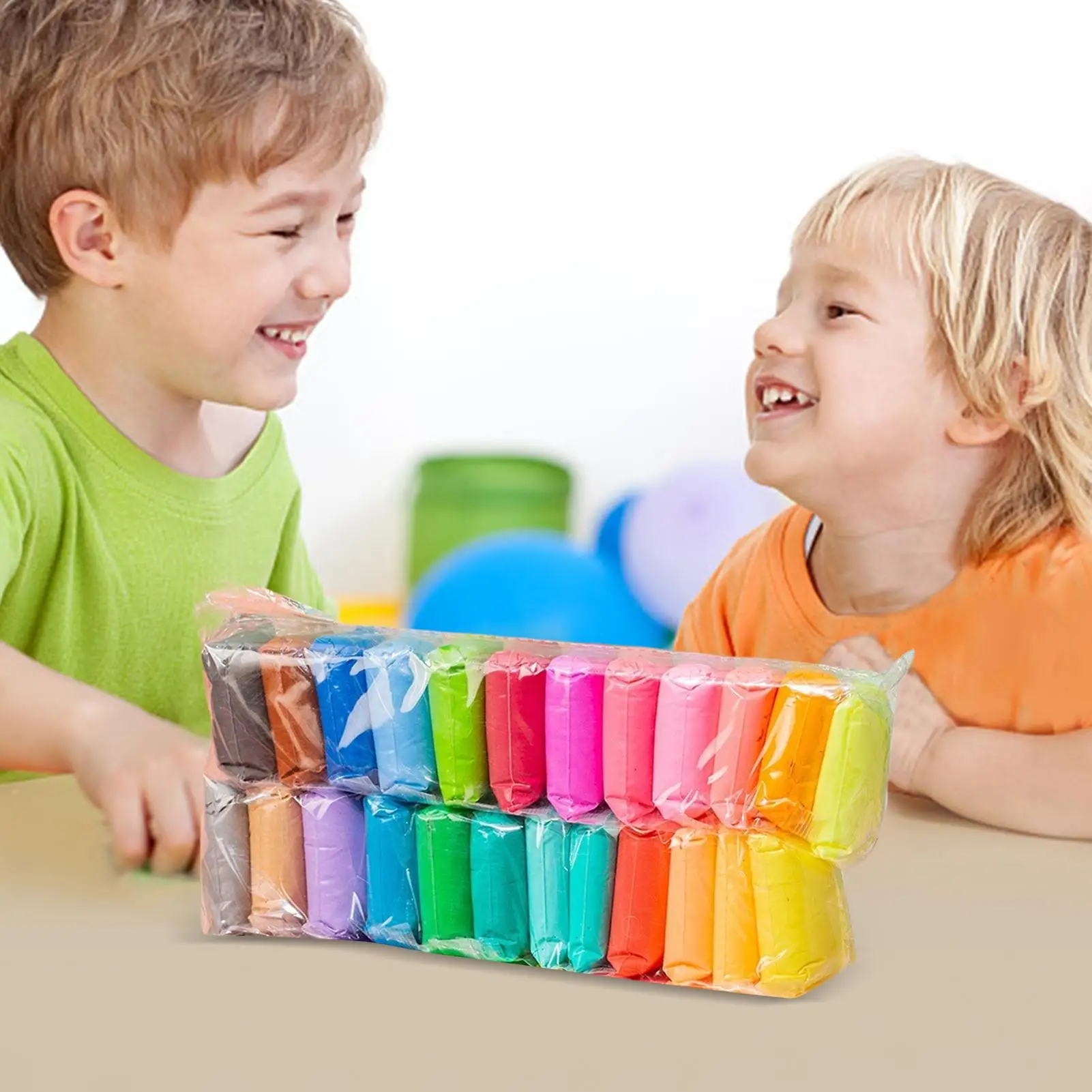 12/24/36 색상 에어 드라이 클레이 슈퍼 라이트 모델링 클레이 도구 포함 DIY 공예 부드러운 창의적 교육용 장난감 어린이 선물