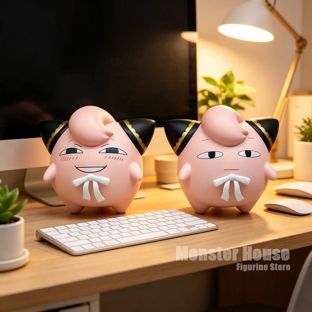 9,5 cm/3,74 Zoll Anime Pokemon Figur Anya Forger Cosplay Jigglypuff Actionfiguren PVC Statue Sammlung Modell Spielzeug Geschenke