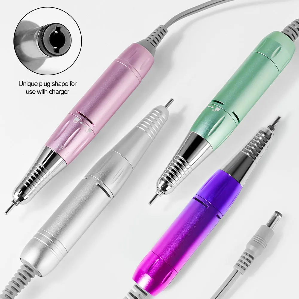 Electric Nail Drill Pen DC & 5 PIN PLUG for 20000-45000RPM Nail Drill Accessories Handle File Polish Grind Machine Manicure Tool