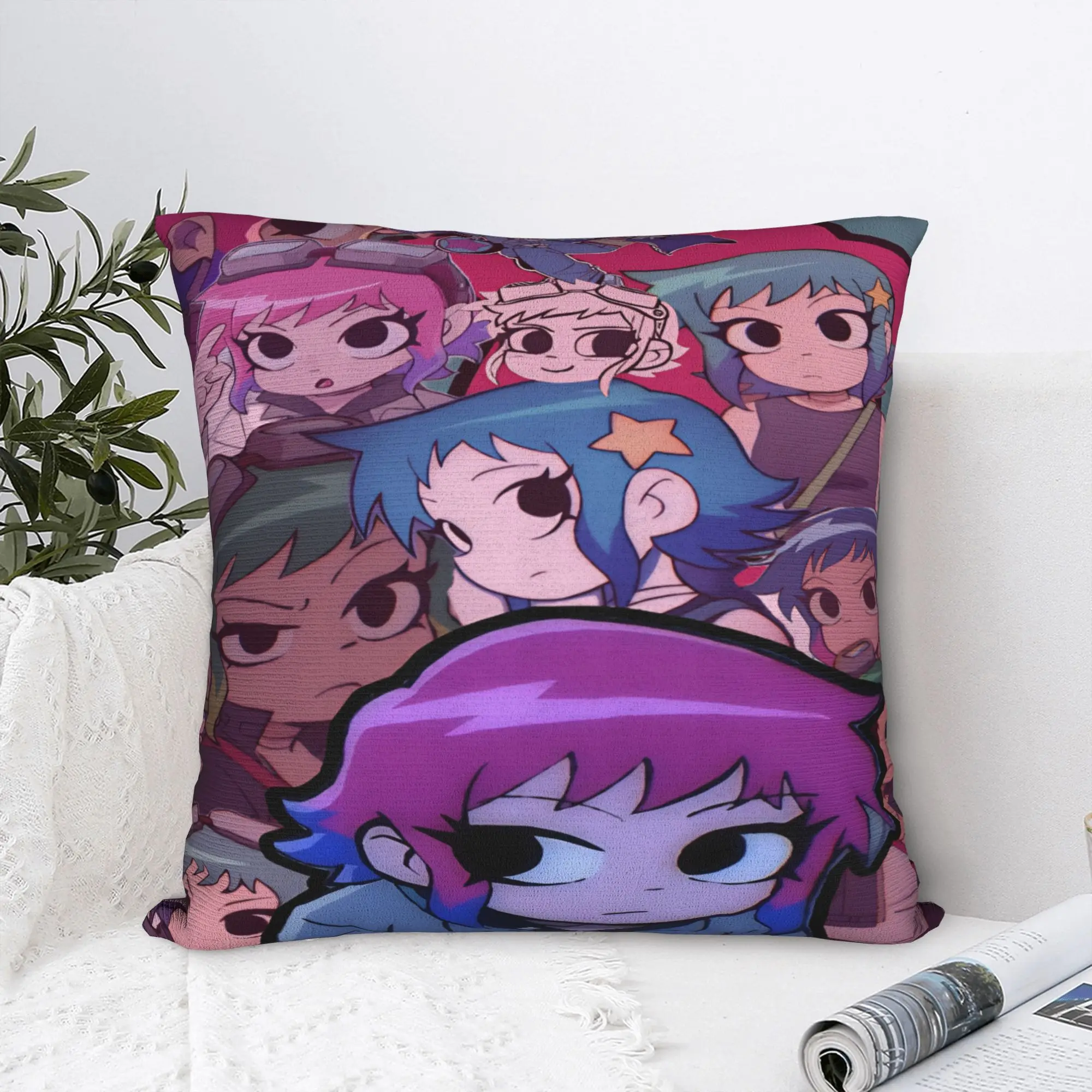 Sofa Decorations Scott Pilgrim vs. the World Pillowcases Stuff  Pillow Covers Square Multi Size