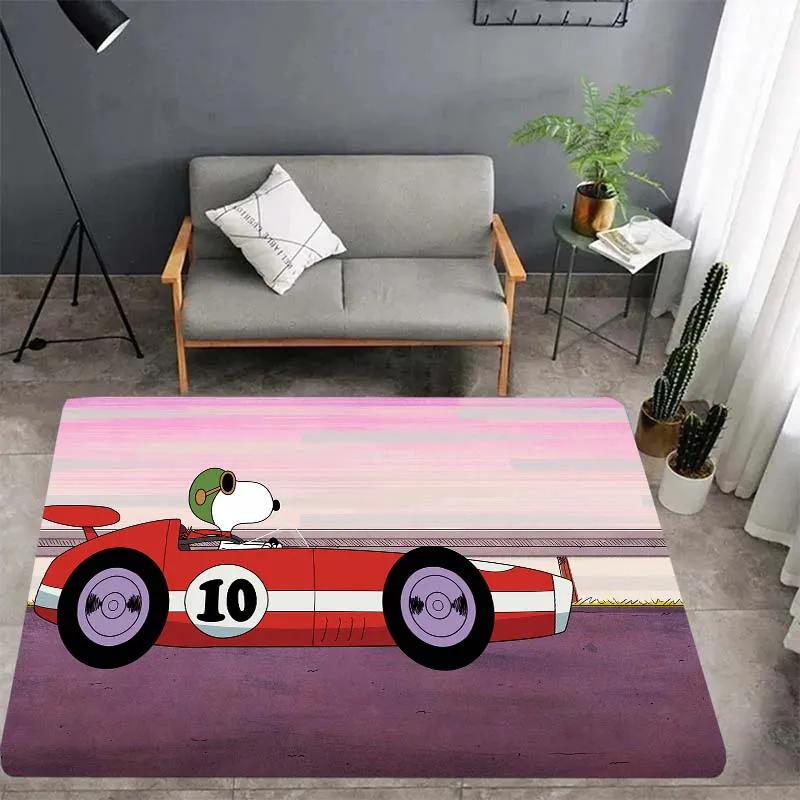 3d Snoopy carpet, living room bedroom housewares garden lawn mat children's room baby mat, bathroom kitchen non-slip carpet gift