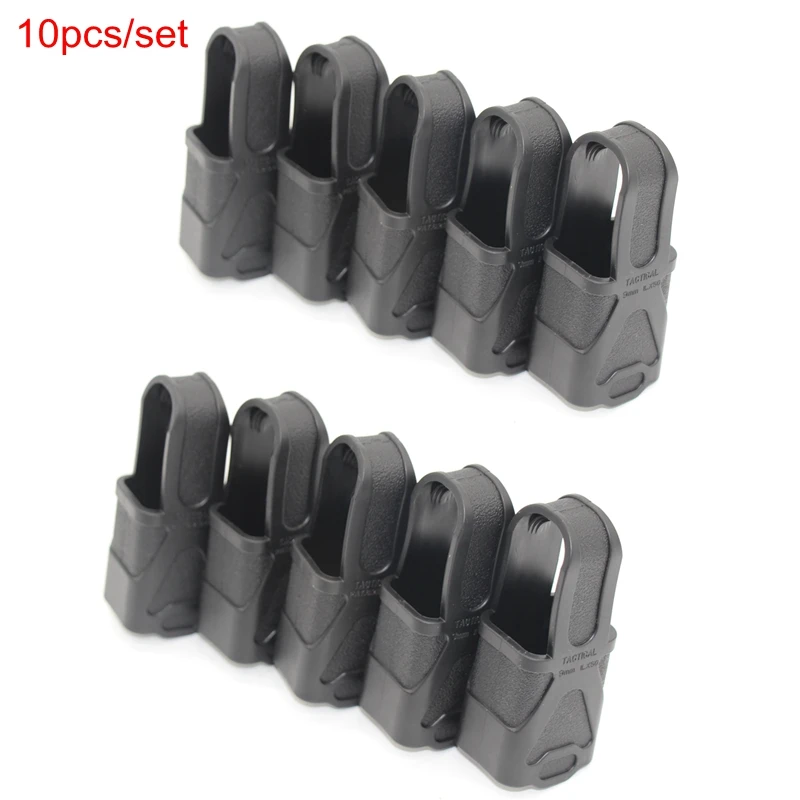 10pcs 9mm Magazine Pouch Clip Marker Tape Hunting Accessories Magazine Marking Band Combat Identification Rubber Cover