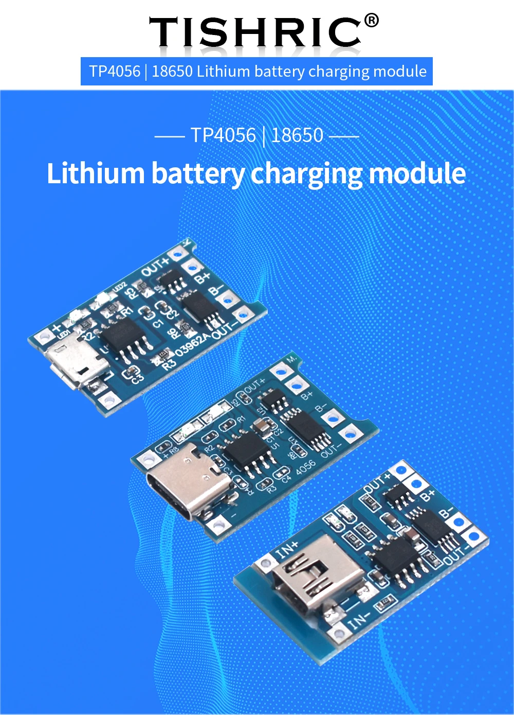1-10PCS Typ-c Micro Mini 18650 TP4056 Lithium-Batterie Ladegerät Modul 5V 1A Lade Board mit Schutz Dual Funktionen Li-Ion – Detail 1