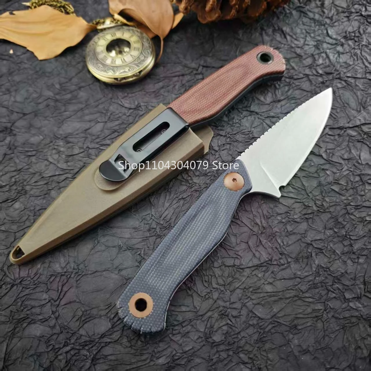 Survival Knife Full Tang - 203/203BT Portable Outdoor Fixed Blade Knife