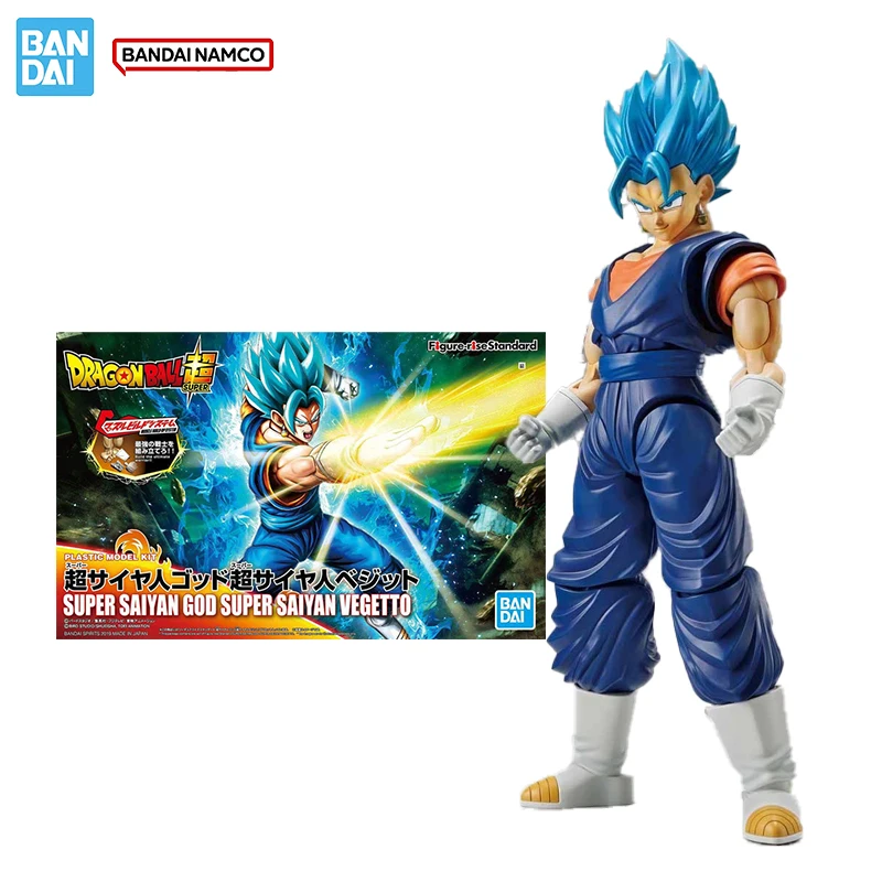 

Bandai оригинальная модель Dragon Ball, комплект фигурки, стандартная коллекция Super Saiyan Vegetto, экшн-фигурка, модель игрушки