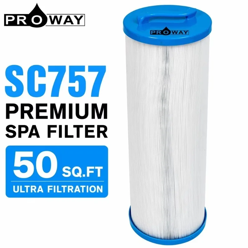 2 Inch SAE Thread 50 Sq.Ft Pleated Spa Filter Cartridge 210 High Density Replacement Filter Element For Hot Tub Bathtub