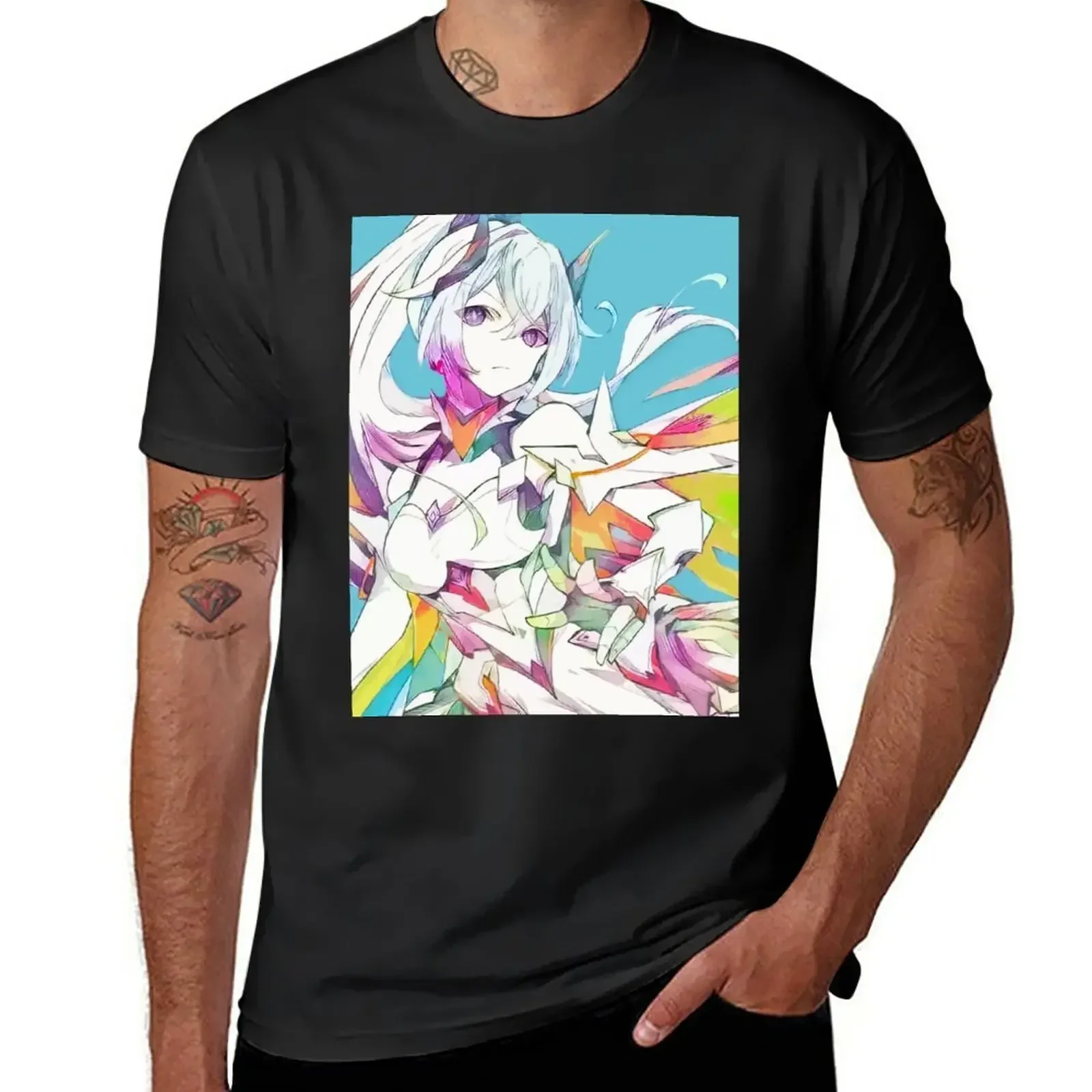 Colorful Herrscher of Flamescion T-Shirt anime clothes shirts graphic tees plain slim fit t shirts for men