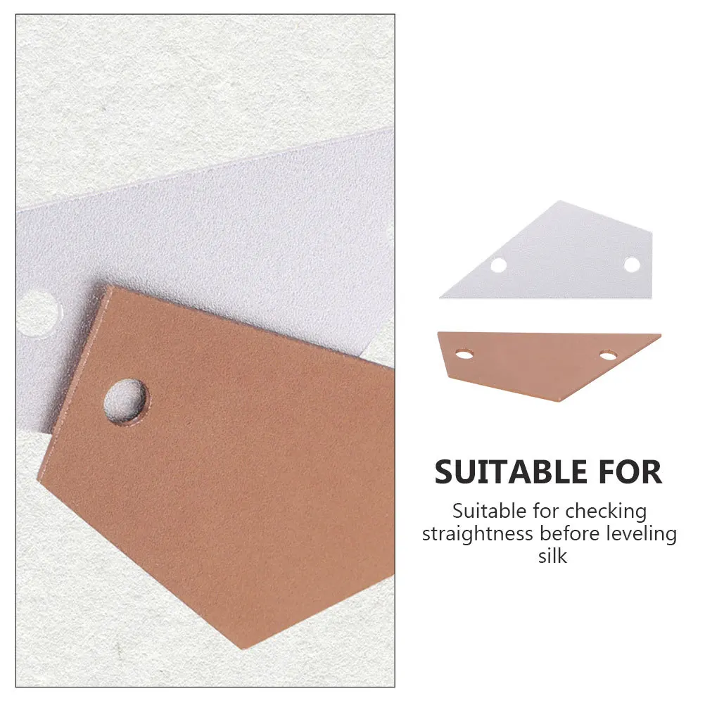 

2Pcs Fingerboard Fret Measuring Gauge Aluminum Guitar String Action Ruler Neck Straightness Check Tool for Instrument