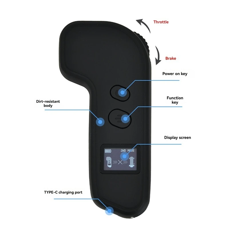 AD08-รีโมทคอนโทรลสเก็ตบอร์ดไฟฟ้าพร้อมหน้าจอแสดงผล Oled สําหรับสเก็ตบอร์ดไฟฟ้าและ Longboards ไฟฟ้า