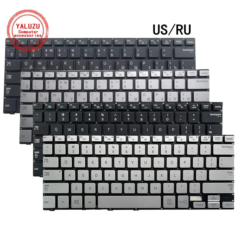 

US/RU English NEW Laptop Keyboard For Samsung NP 730U3E 740U3E 740U3E 730U3E