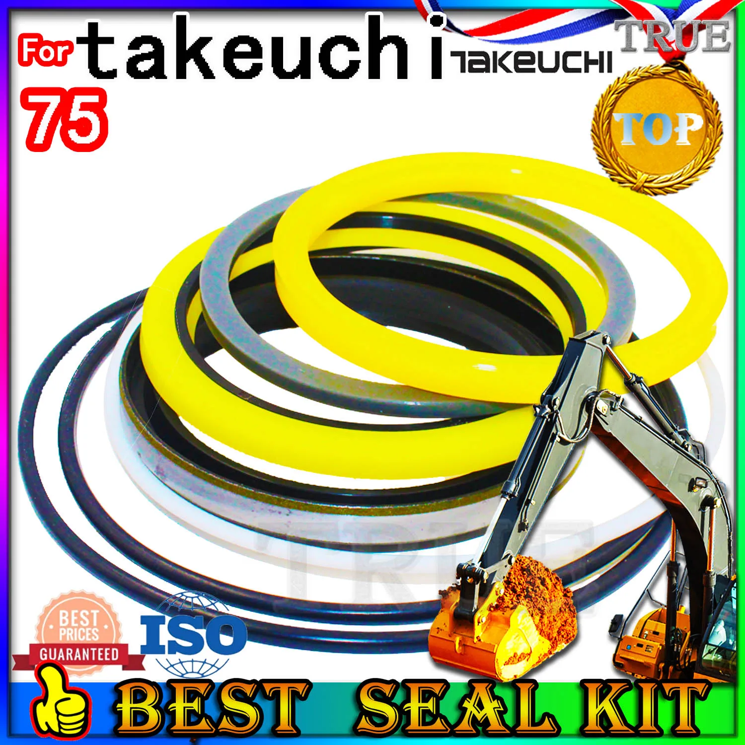 

For TAKEUCHI 75 Oil Seal Repair Kit Boom Arm Bucket Excavator Hydraulic Cylinder FKM High Suppliers Manufacturers Fix Best Mend