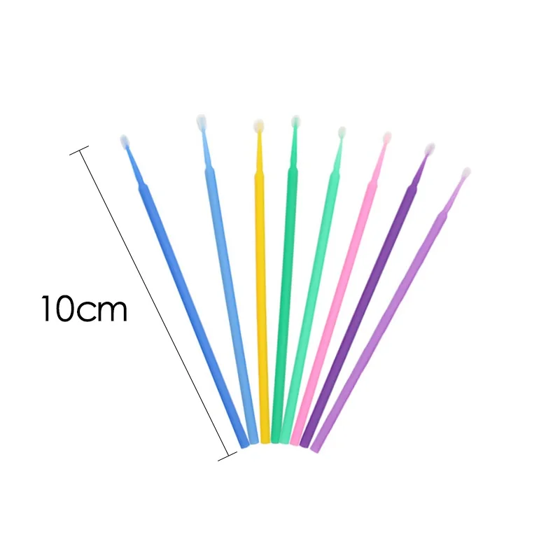 5/100 pcs Eyelashes Micro Brushes Extension cotton swab for Medical Disposable Mascara Cleaning Brushes Lash makeup supplies