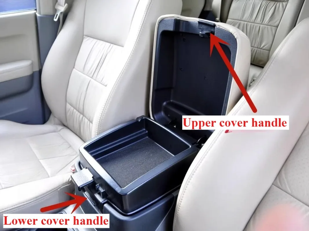 

For Mitsubishi Pajero V73V77V93V97 Glove Box Top Cover Handle Armrest Box Bottom Cover Lock Hook Auto Parts