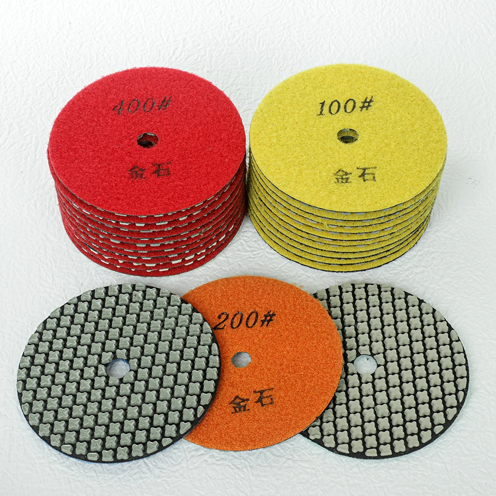 

1 Pc 3"80mm Thick Diamond Dry PoIishing Pad Abrasive Shaped Soft Disc Grinding Sheet For Grinding MarbIe Granite Concrete Stone