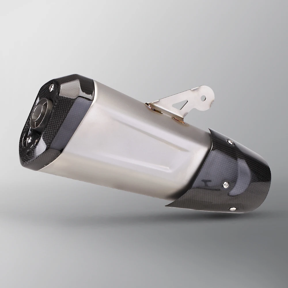 

51 мм универсальный мотоциклетный глушитель, труба из углерода Escape Moto для Honda Yamaha CBR250 CB400 YZF FZ400 Z750 NINJA TMAX530