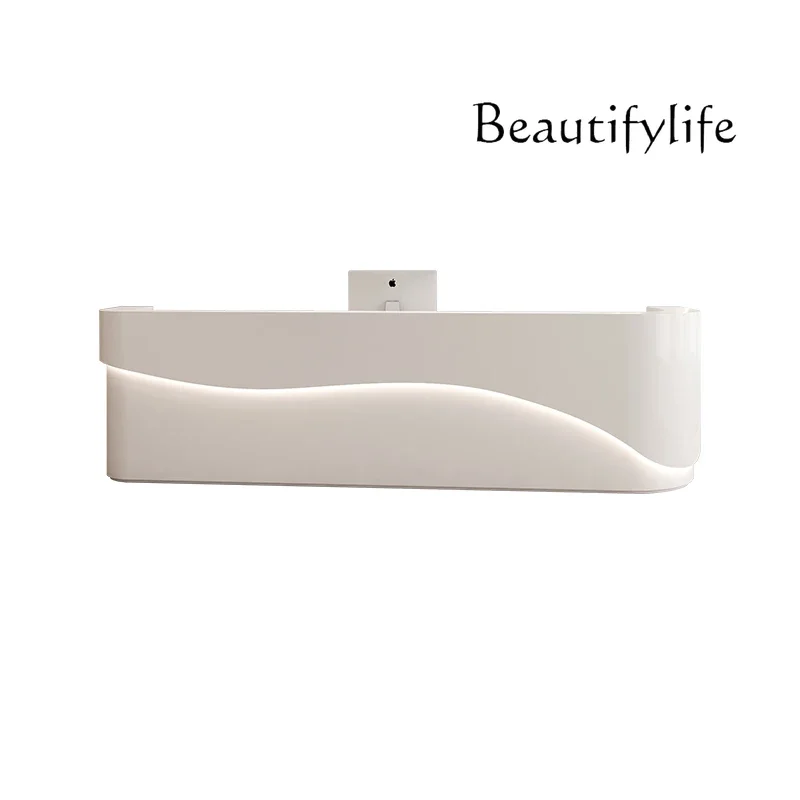 

Company Reception Desk Beauty Salon Paint Bar Simple Checkout Counter Table