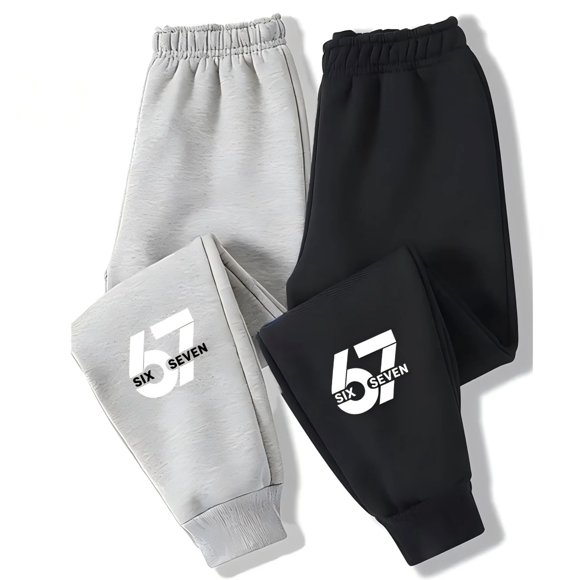 New Children's Sports Pants with Number 67 Print and Letters, Casual Sports Long Pants for Boys and Girls, Warm Outdoor Long Pan New Children's Sports Pants with Number 67 Print and Letters, Casual Sports Long Pants for Boys and Girls, Warm Outdoor Long Pan