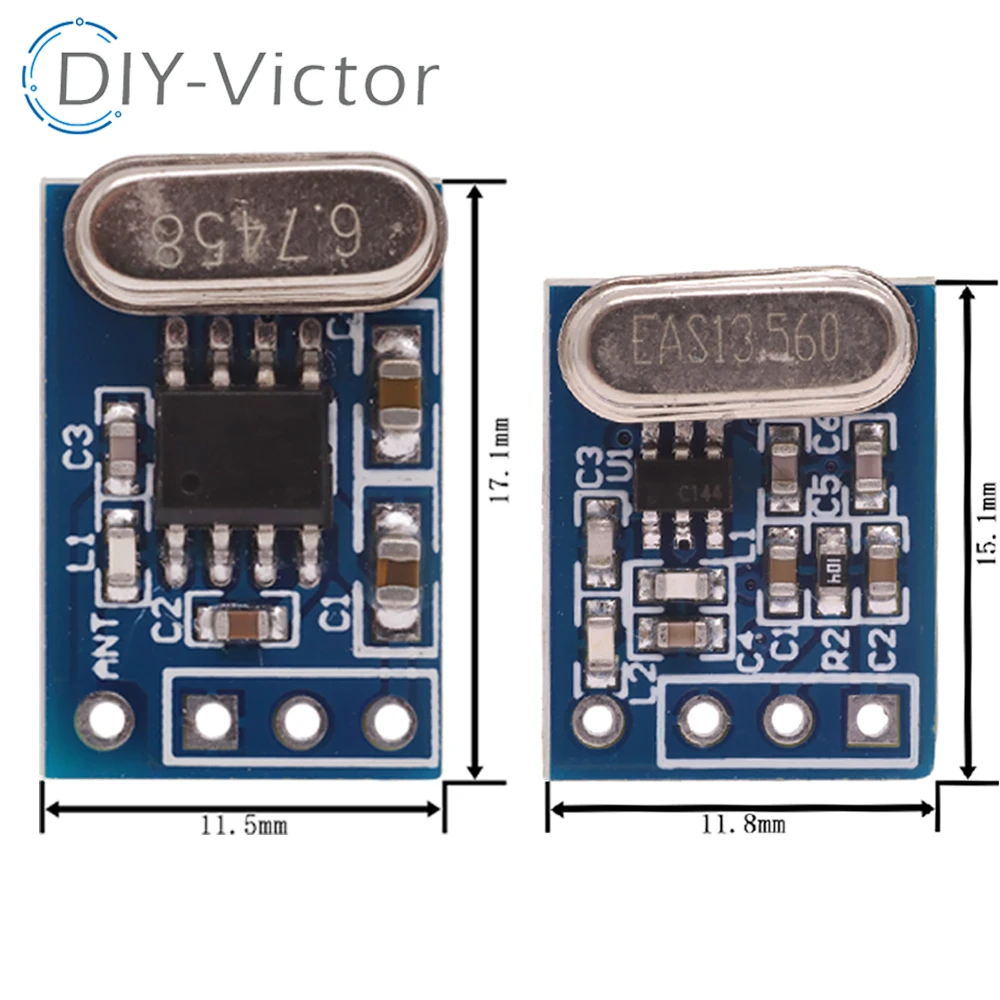 1Set 2Pcs 433MHZ Wireless Transmitter Receiver Board Module SYN115 SYN480R ASK/OOK Chip PCB for arduino