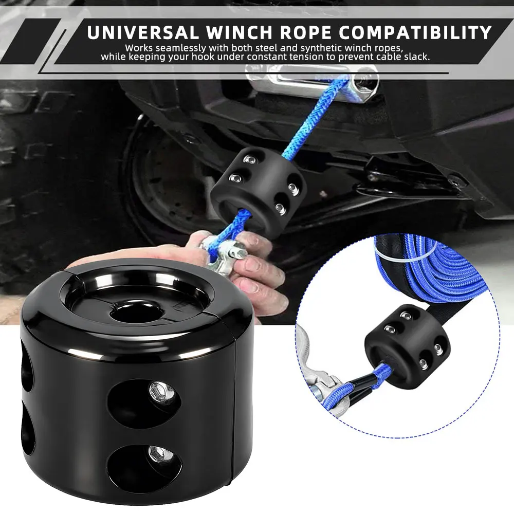 Motorcycle Winch Stopper Hook Cable Protector Rubber For ATV UTV Honda KTM Winch Rope Trailer Line Stopper Dirt Pit Bike  Parts