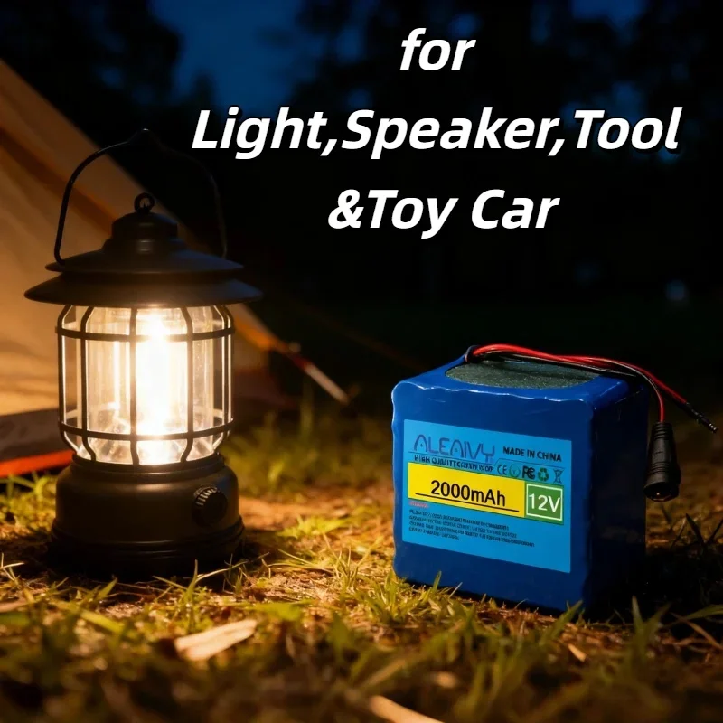 12V 20AH 3S12P 18650 Li-ion Battery Pack – 12.6V Durable Rechargeable Energy Supply for Light, Speaker, Tool & Toy Car
