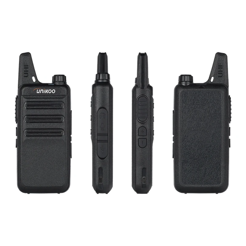 2 pcs UNIKOO Walkies Talkies Long Range communication Set Two Way Radios UHF FRS Walkie Talkie transceiver For camping