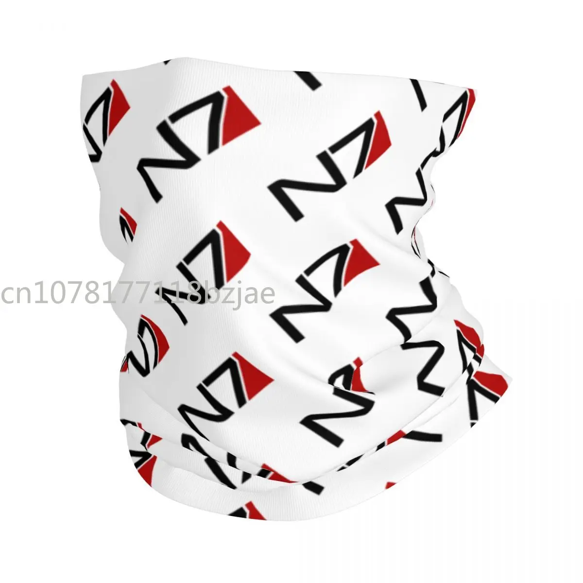 Mass Effect N7 Armor Bandana para hombre y mujer, polaina de cuello para esquiar, correr, bufanda envolvente, Alliance militar, diadema para videojuegos, calentador