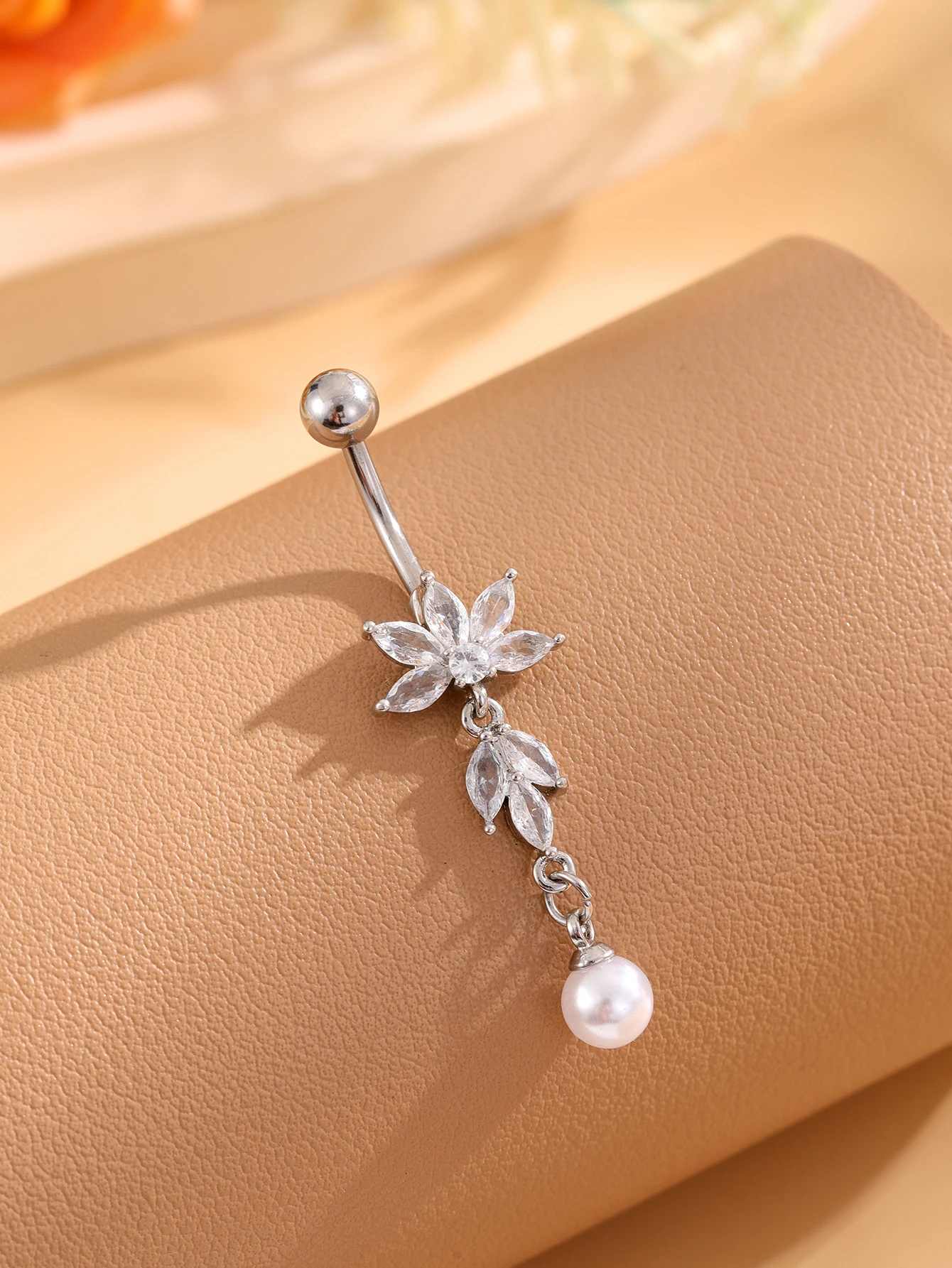 3-6 Teile/los Chirurgenstahl Kristall Bauchnabelpiercing Set 14G Schlange Perle Herz Bauchnabelpiercing Nombril Umbigo Bulk Nabelringe – Detail 4