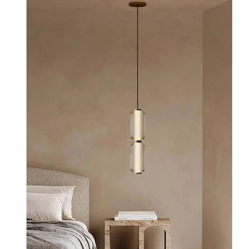 2026 American Light Luxury Hotel Living Room Chandelier High-grade Nordic Restaurant Staircase Combination Small Pendant Lights