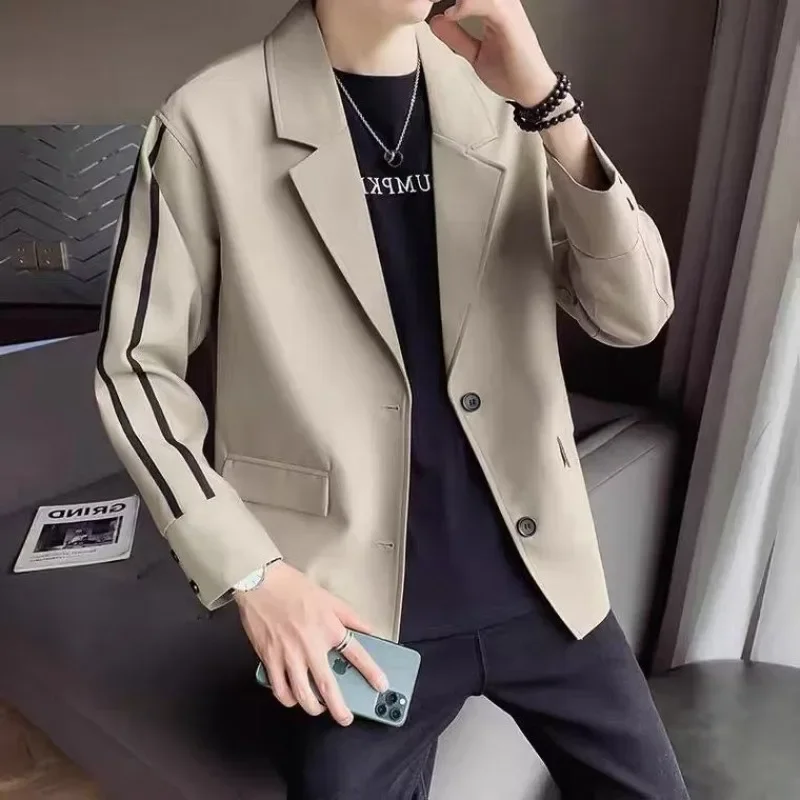 Oversize Men's Suit Jackets Black Coat Plus Big Size Male Blazer Party Fashionable Elegant High Quality Korean Style Clothes