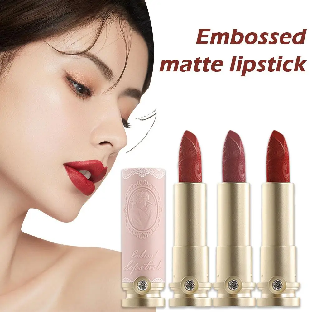 3 Colors Waterproof Velvet Lipstick Easy To Wear Longstay Long-Lasting Women Lip Makeup Cosmetic Lip Matte Stick J2B1