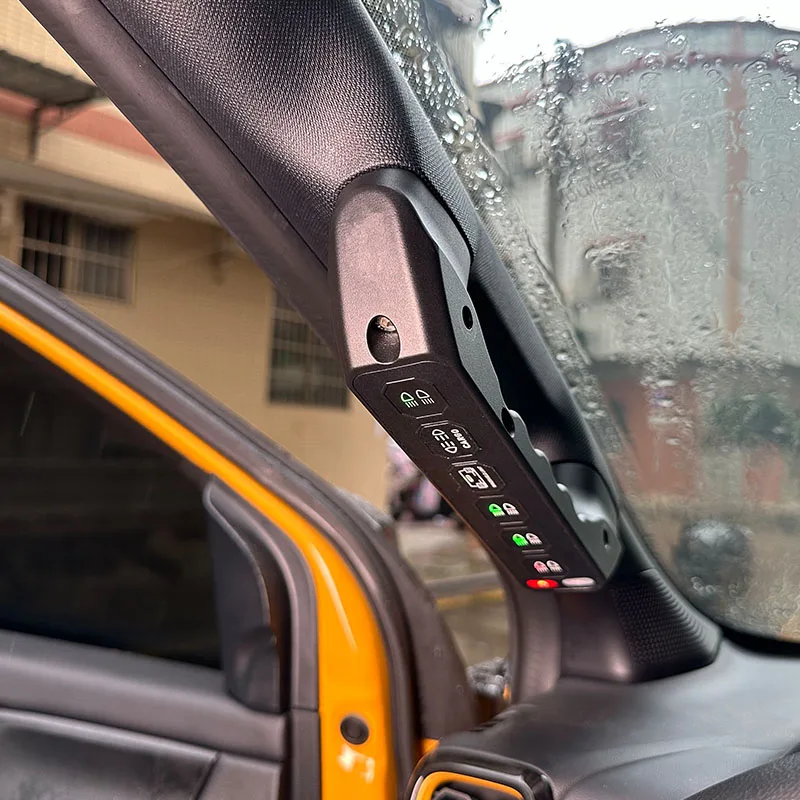 RTG Auxiliary Switch Controller 6 Gang Switches Panel 12V Grab Handle Mounting for 2020-2025 Ford Ranger