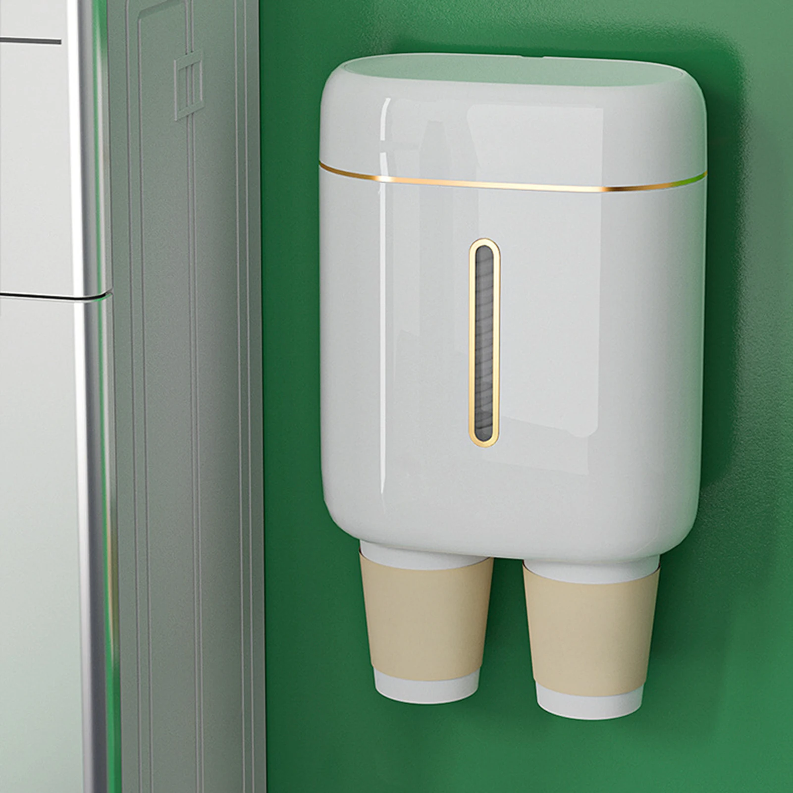 

Диспенсер для стаканов настенный, держатель для одноразовых бумажных и пластиковых стаканов для ванной, офиса, комнаты отдыха, спортзала