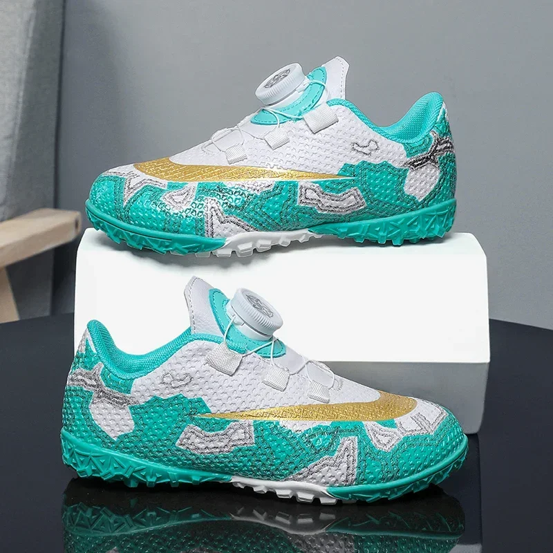 

Training Football Shoes with Rotating Buckle and Studs for Boys and Girls Children's Primary School Students Sports Shoes
