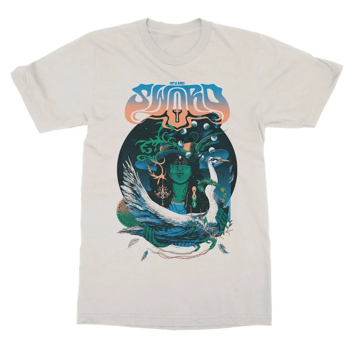 The Sword Age of Winters Band Logo Print T Shirt, Classic Vintage Rock Text Graphic, Doom Metal Rock Tee
