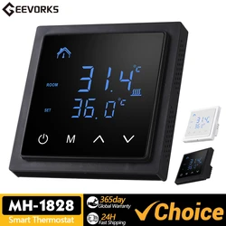 Smart Thermostat 16A Floor Heating Temperature Controller with LED Touch Screen 85-265V Electric Heating Control