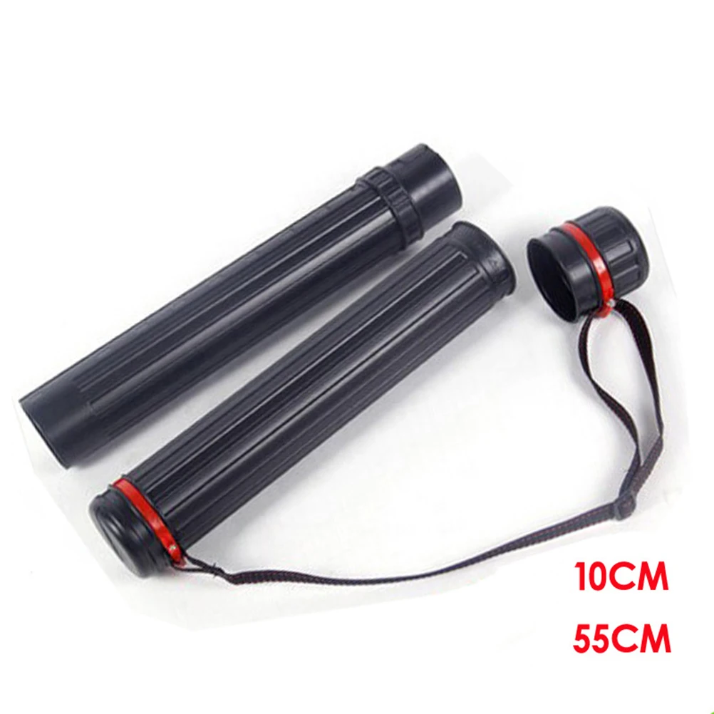 

55Cm Lightweight Expandable Plastic Storage Tube For Posters Artwork Documents Blueprints Durable Drum Design Carrying