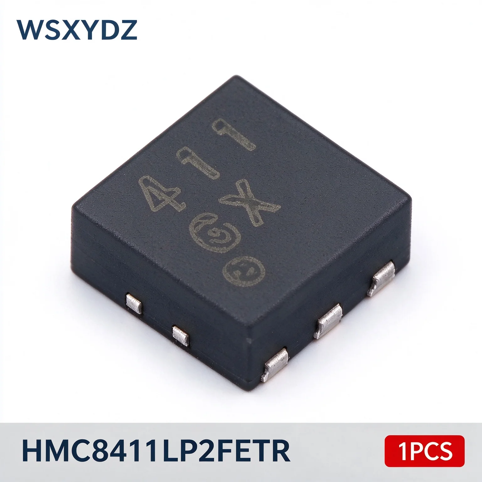 1PCS HMC8411LP2FETR HMC8411 LNA Low Noise Amplifier 10MHz-10GHz 1.7dB 15.5dB 34dBm OIP3 LFCSP-6 2x2mm ADI RF New Original