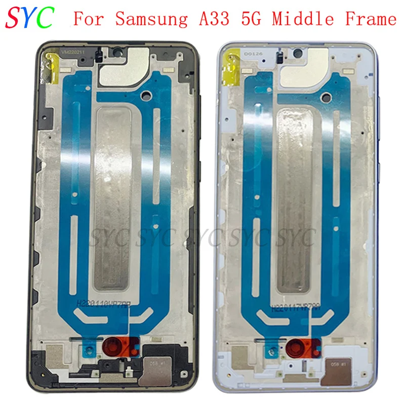 

Middle Frame Center Chassis Cover Housing For Samsung A33 5G A336 Phone Metal LCD Frame Repair Parts