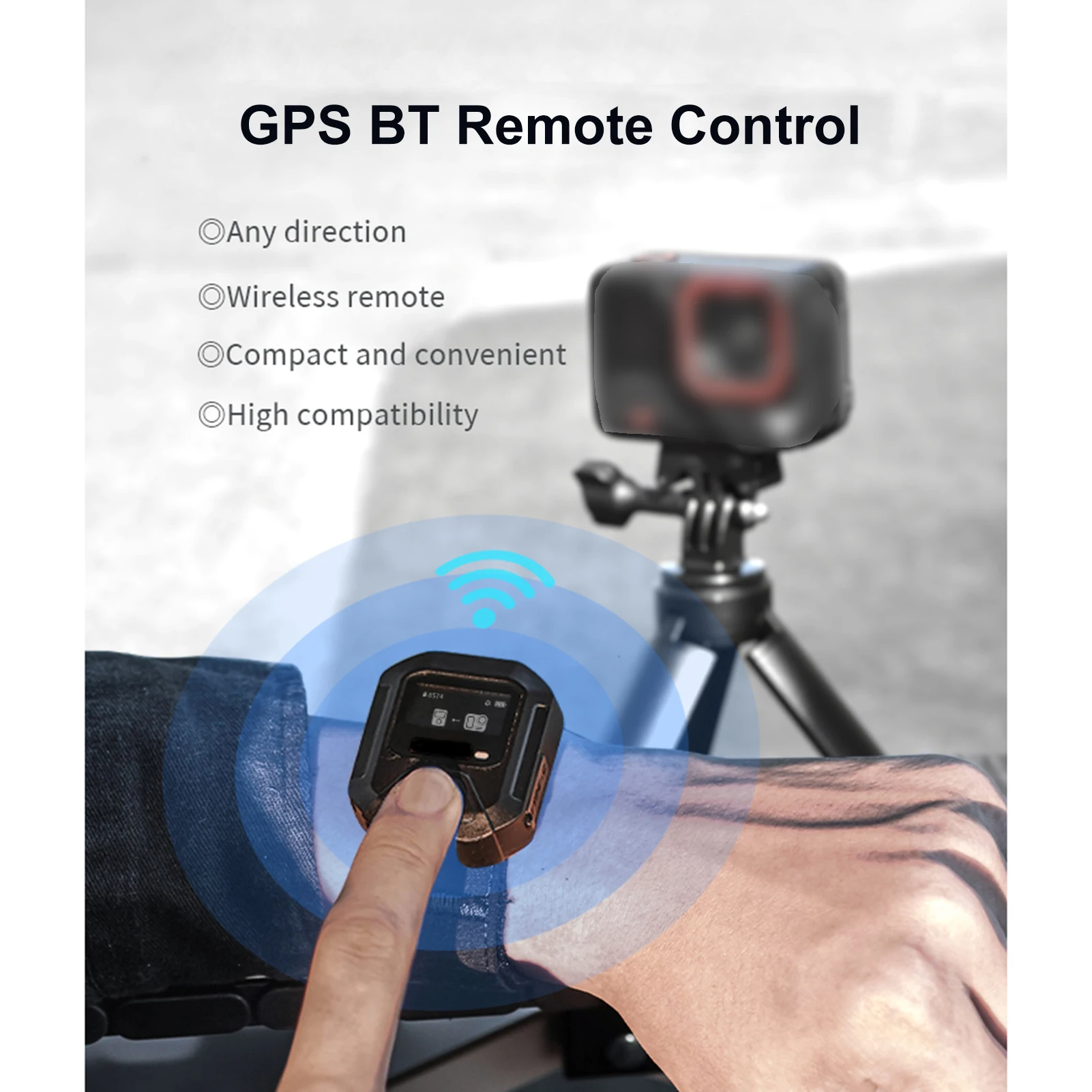 جهاز تحكم عن بعد GPS BT كاميرا التحكم عن بعد لـ Insta360 X5 X4 X3 Go 3S ONE X2 كاميرا 82ft المدى IPX4 مقاوم للماء