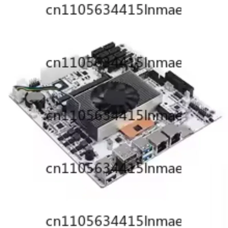 Mini Itx Pc Mainboard White M11, X Nvme Pcie3.0 , Dual 2.5gbe I226v Lan,Nas Motherboard 8 Bay Core I5 8265u 4c/8t view 2