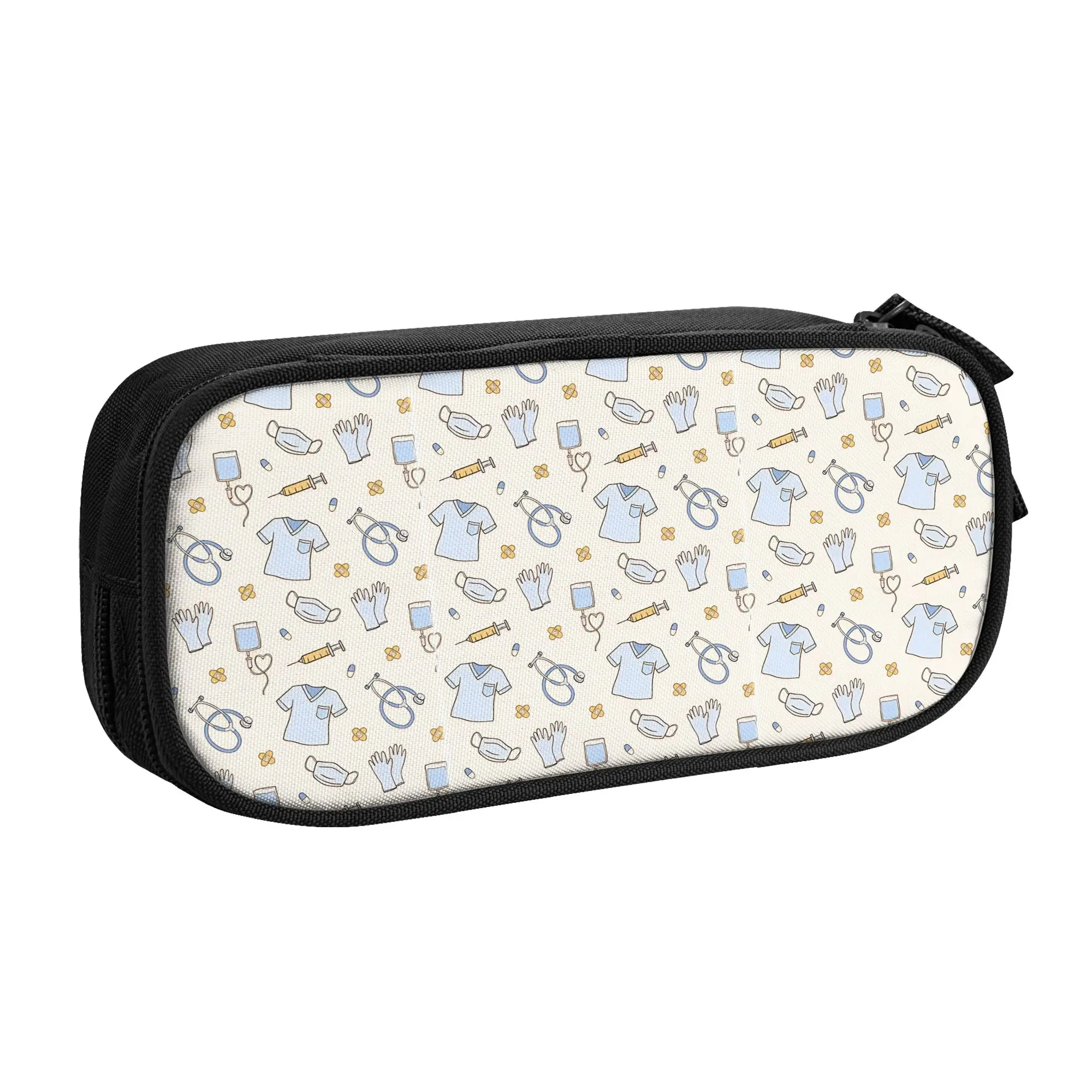 1 piece Lightweight Equipment Pattern  Pencil Case Teen Pen Bag Medical School Stationery Bag