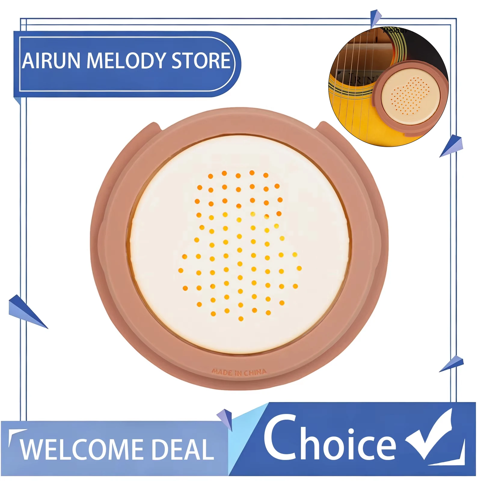 Guitar Sound Hole Humidifier with Sponge Moisture Adjuster Classical Guitar Sound Hole Protector for Guitar Instrument Care Tool