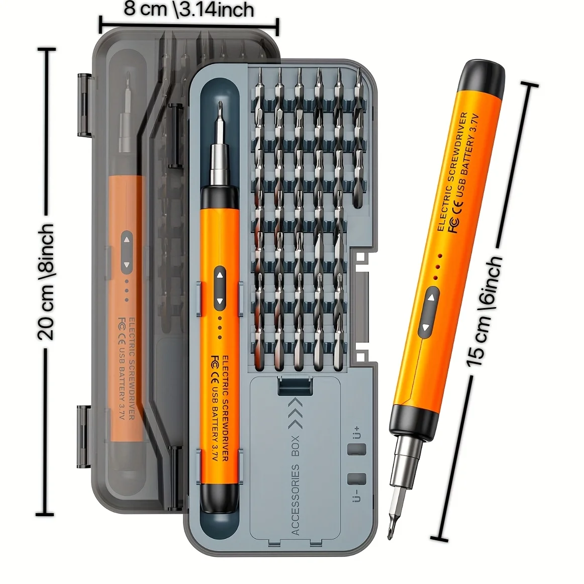USB Rechargeable Precision Electric Screwdriver Set with Multi Bits, Portable Repair Tool Kit for DIY Home Electronics Repair