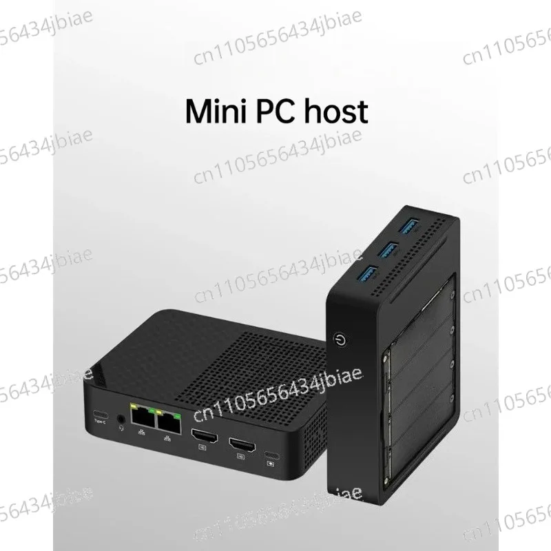 

N150 4-Bay NAS Mini PC 4*M.2 NVMe SSD Slots 12GB DDR5 64GB 2*2.5G LAN I226-V 3x4K UHD Firewall Computer WiFi6
