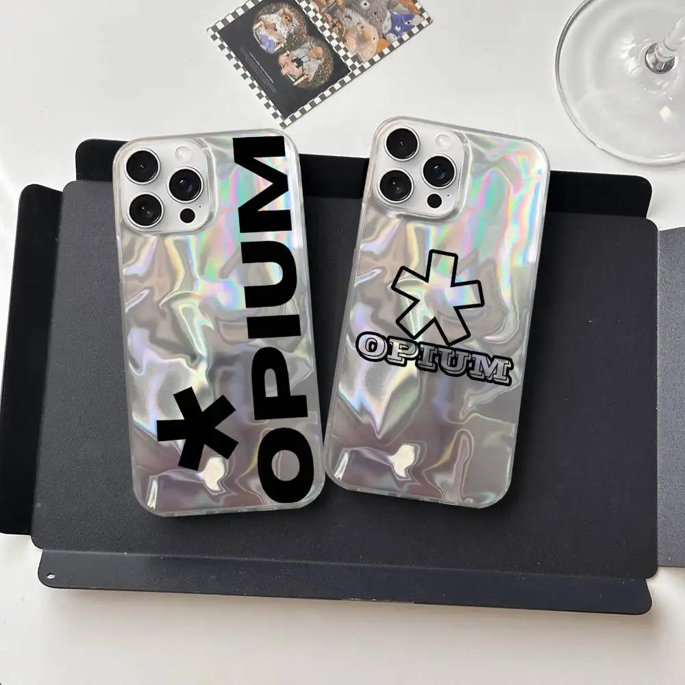 

Rap Playboi Carti Phone Case O-Opium Phone Case For iPhone 11 12 13 14 15 16 17 Plus Pro Max Satin Laser Glossy Cover