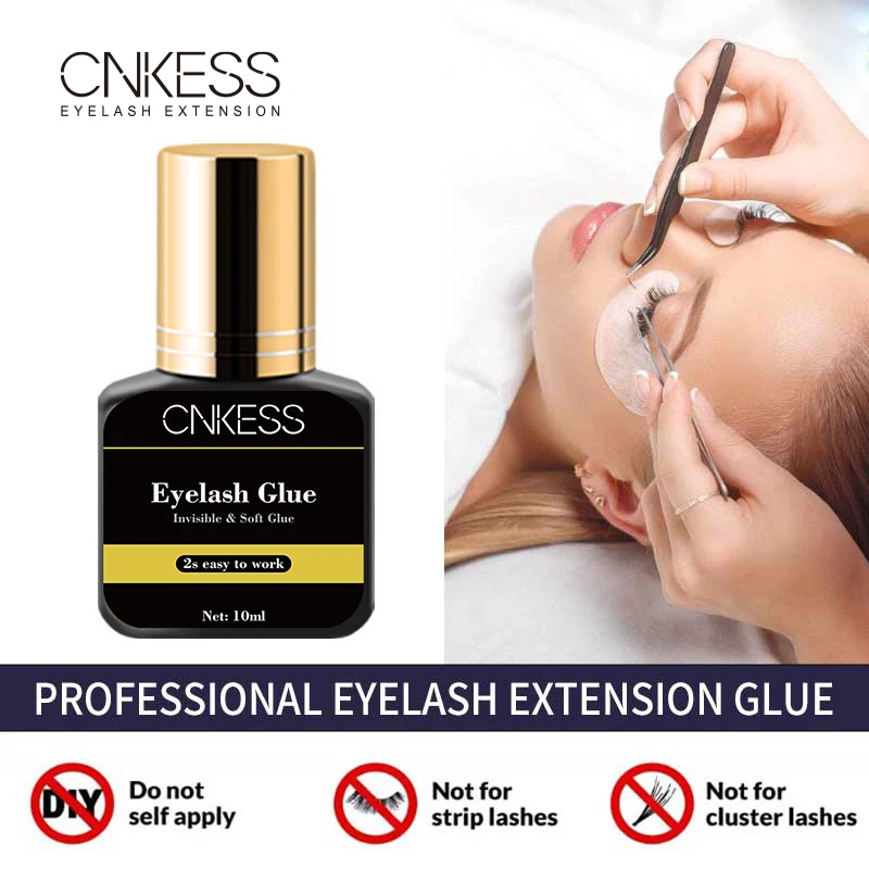 CNKESS Eyelash Glue and sealant Low Humidity eyelash Extension Glue Opp bag Professional Eyelash extension makeup tool