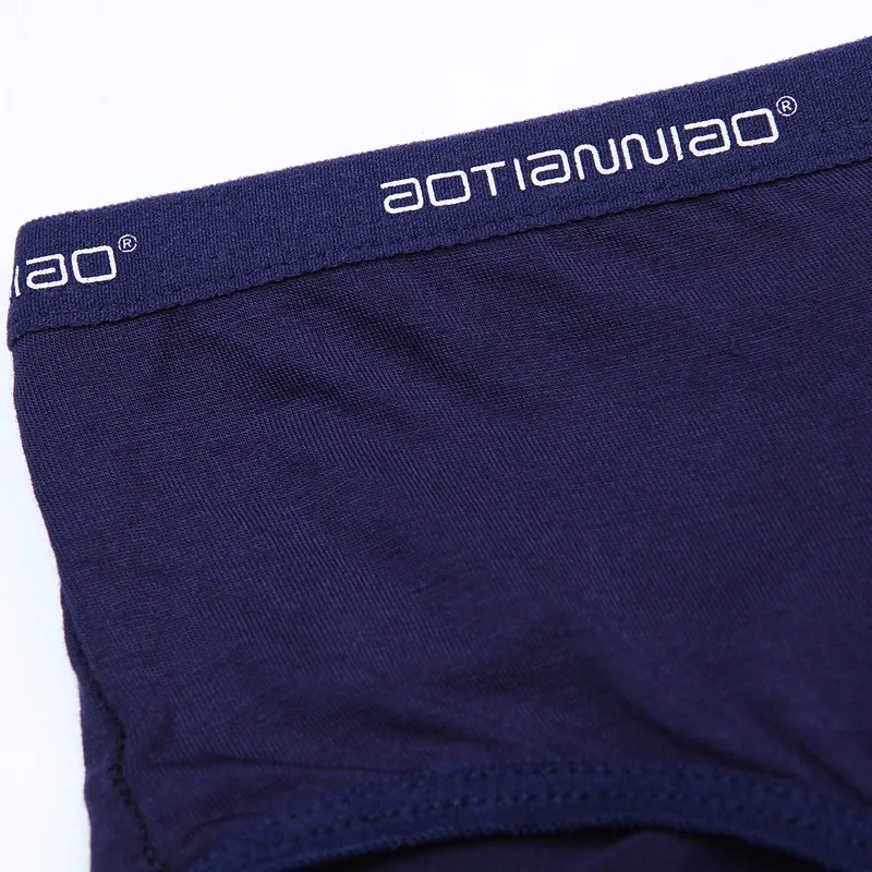 4PCS Men's Panties Elastic Large Size Breathable Triangle Panties Comfortable Breathable Middle Waist Men's Panties