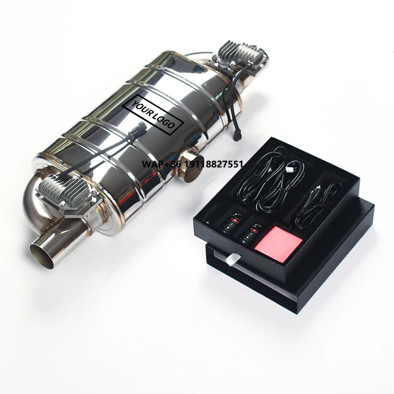 

Universal T Type One Inlet Two Outlet Car Exhaust Pipe Valvetronic Muffler