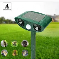 Electric Bird Repellers Solar Anti Pigeon Repeller Exclusion Cat Dog Birds Waterproof Ultrasonic Rabbit Pest Repellent